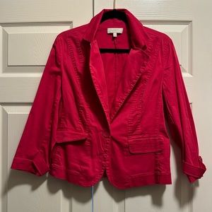 Talbots light weight 3/4 sleeve blazer- size 12